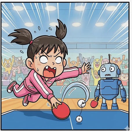 写真：「WTTモンペリエ」張本選手と橋本選手、ともに１時間超えの死闘の先は？