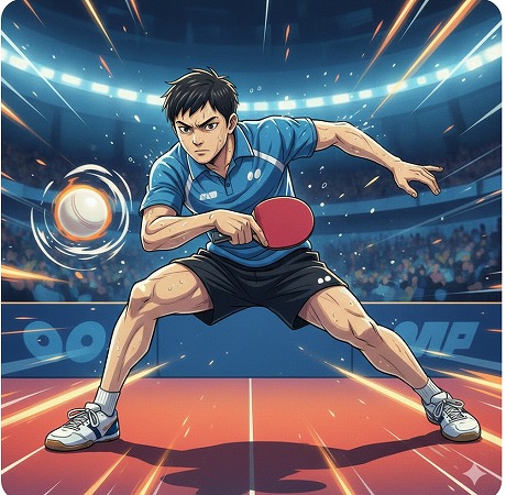 写真："ティモボル選手”の構えに習え！！