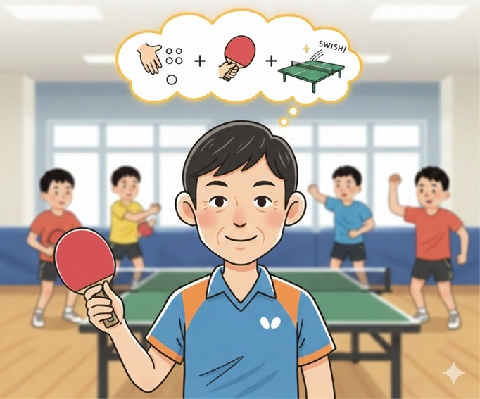 写真：試合で実力を出し切る！ルーティン！